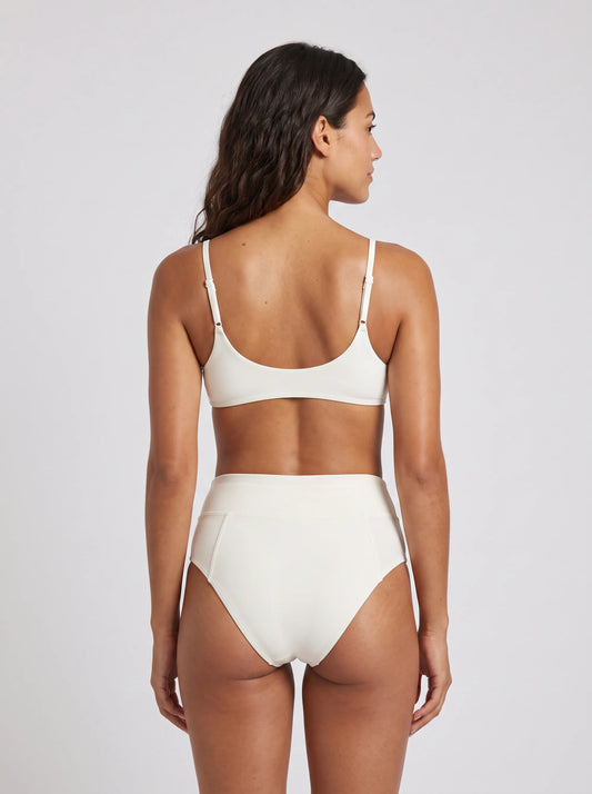 Taille Haute Solarium, porté vue dos en studio, maillot de bain Palm Club