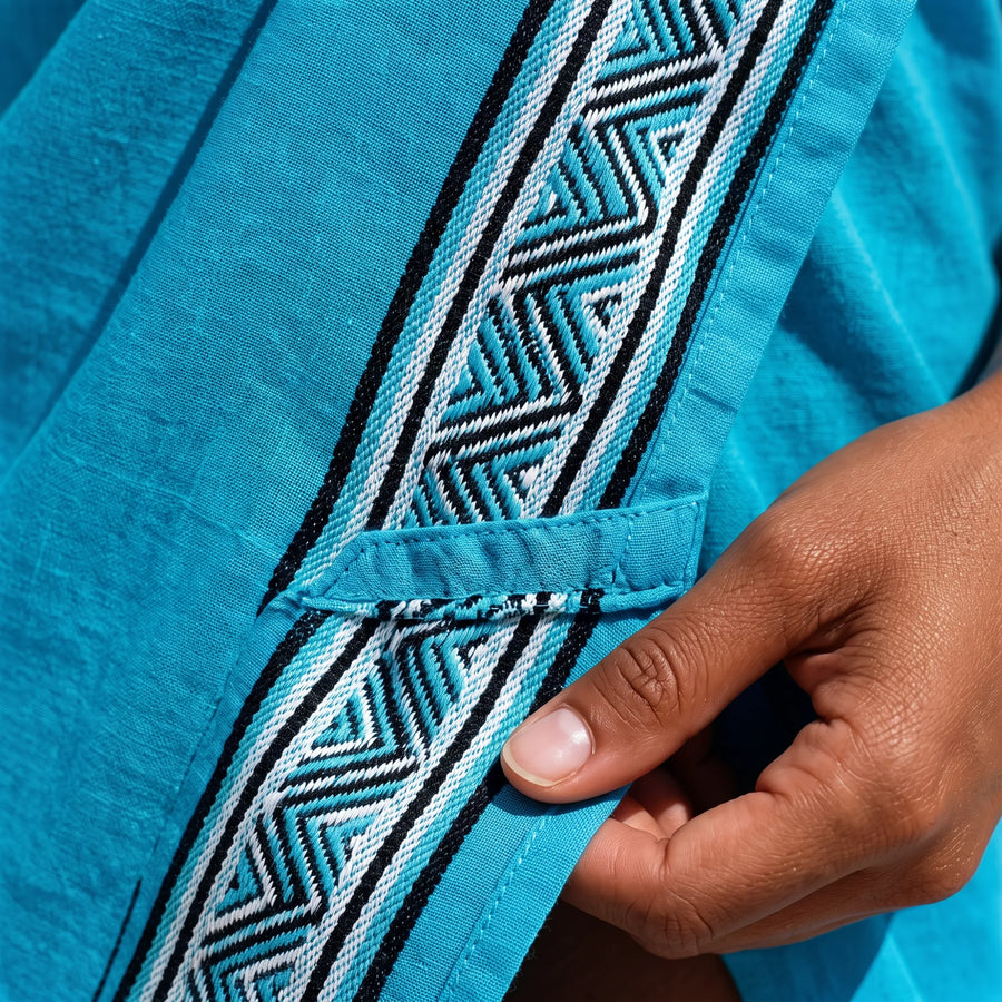 Paréo La Darse, détail matière, maillot de bain Palm Club