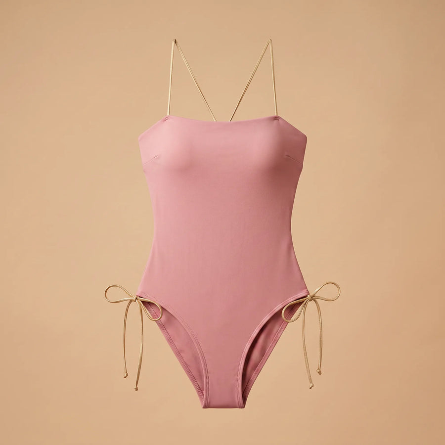 Une Pièce Pampelonne, Rose Poudré, packshot capsule Sunrise, Palm Club